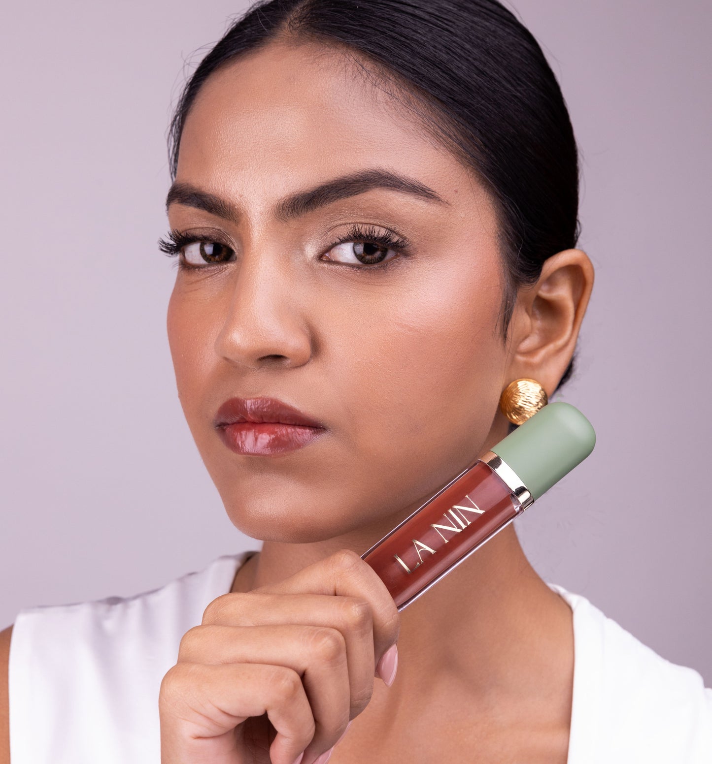 Skinny Dip - 104 Spicy Latte (Peptide Infused Lip Oil)