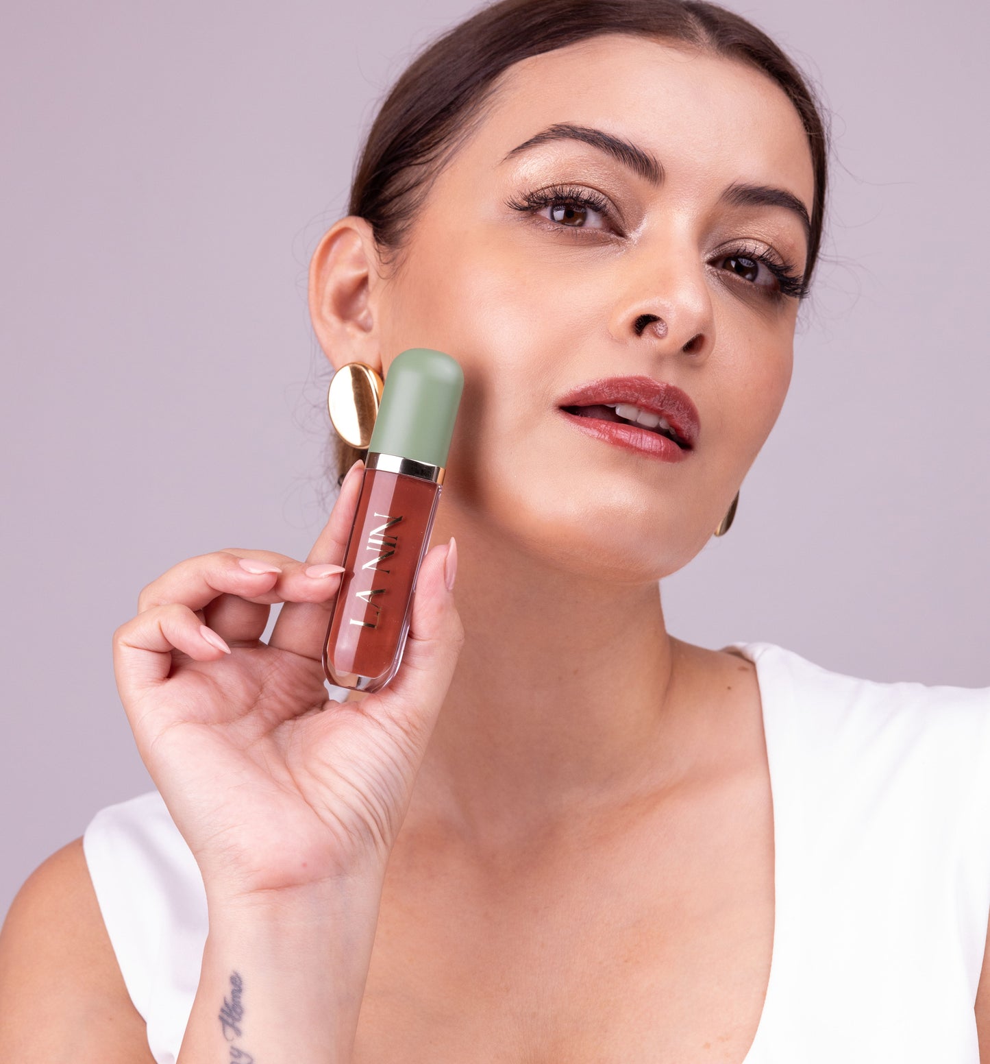 Skinny Dip - 104 Spicy Latte (Peptide Infused Lip Oil)