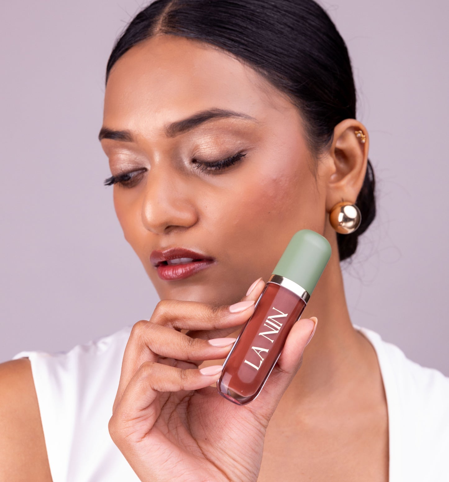 Skinny Dip - 104 Spicy Latte (Peptide Infused Lip Oil)